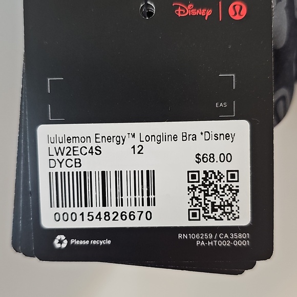 NWT Lululemon Disney Collaboration Energy Bra - Picture 8 of 10